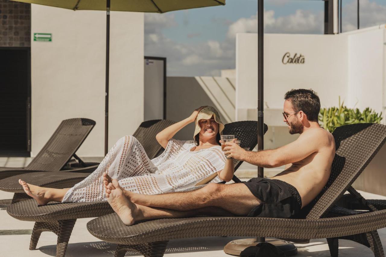 Caleta Hostel Rooftop & Pool Канкун Екстериор снимка